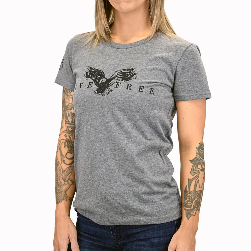 Women's Live Free Patriotic T-Shirt