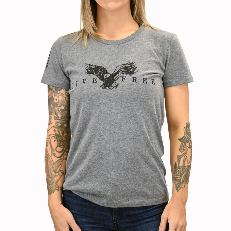 Women's Live Free Patriotic T-Shirt