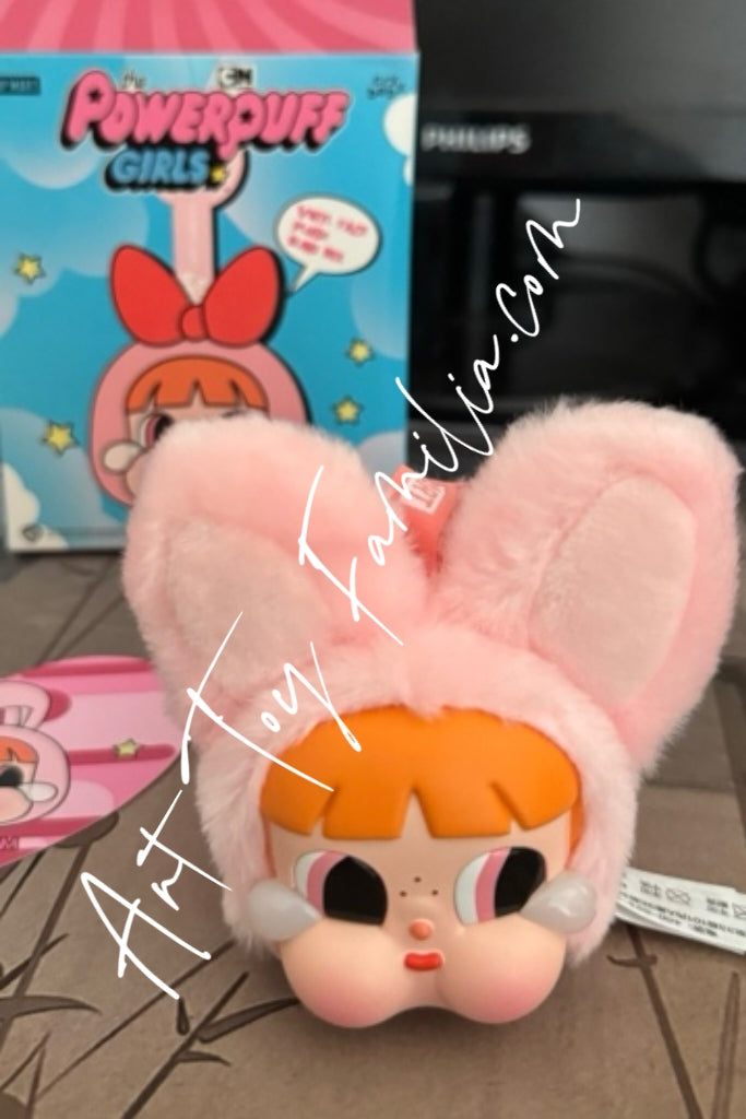Crybaby x Powerpuff Girls Sad Club Series Vinyl Plush Keychain - 飞天小女警糖胶脸毛绒