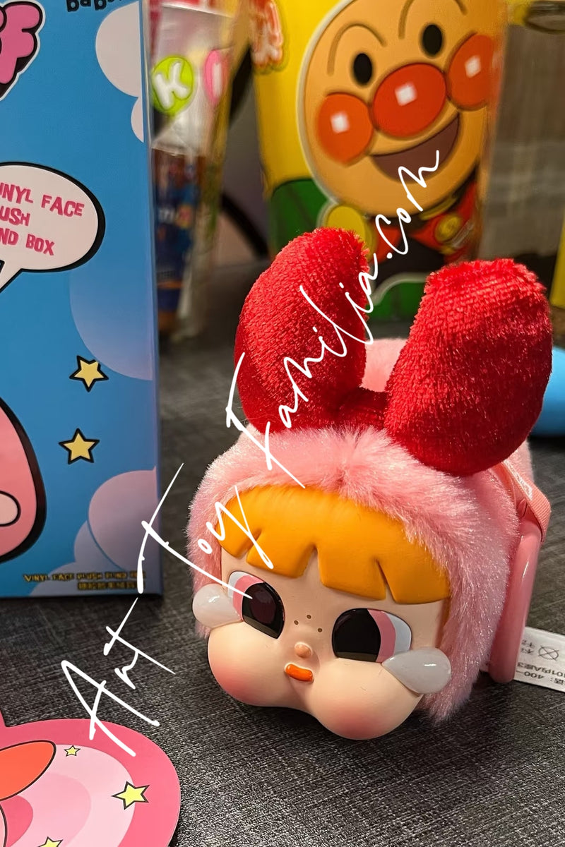 Crybaby x Powerpuff Girls Sad Club Series Vinyl Plush Keychain - 飞天小女警糖胶脸毛绒