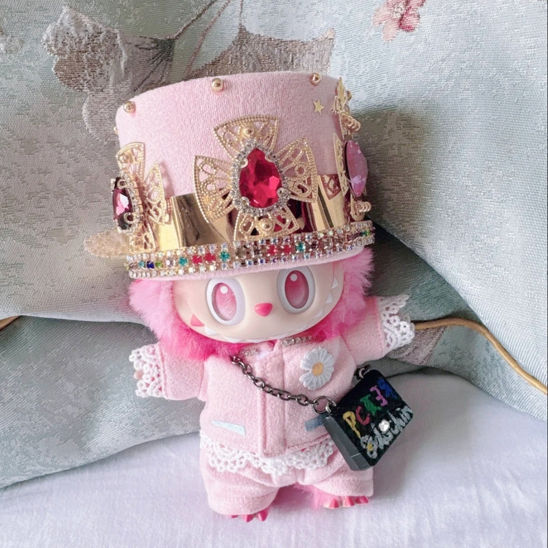 Doll Cloth Pink Dynasty Stage Costume For Labubu - 068