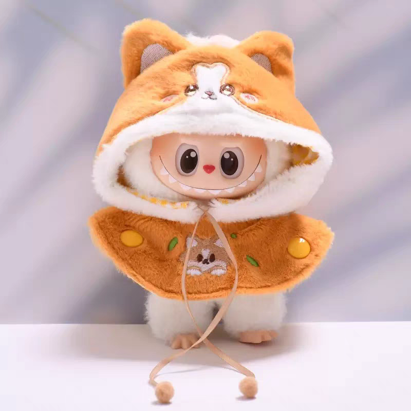 Doll Cloth Sunny Zoo Hooded Puffcape - 015