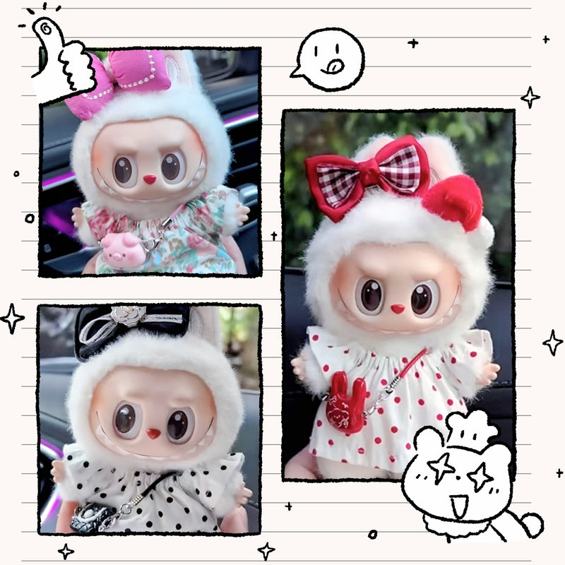 Doll Cloth Grace & Glee Ensemble For Labubu - 078