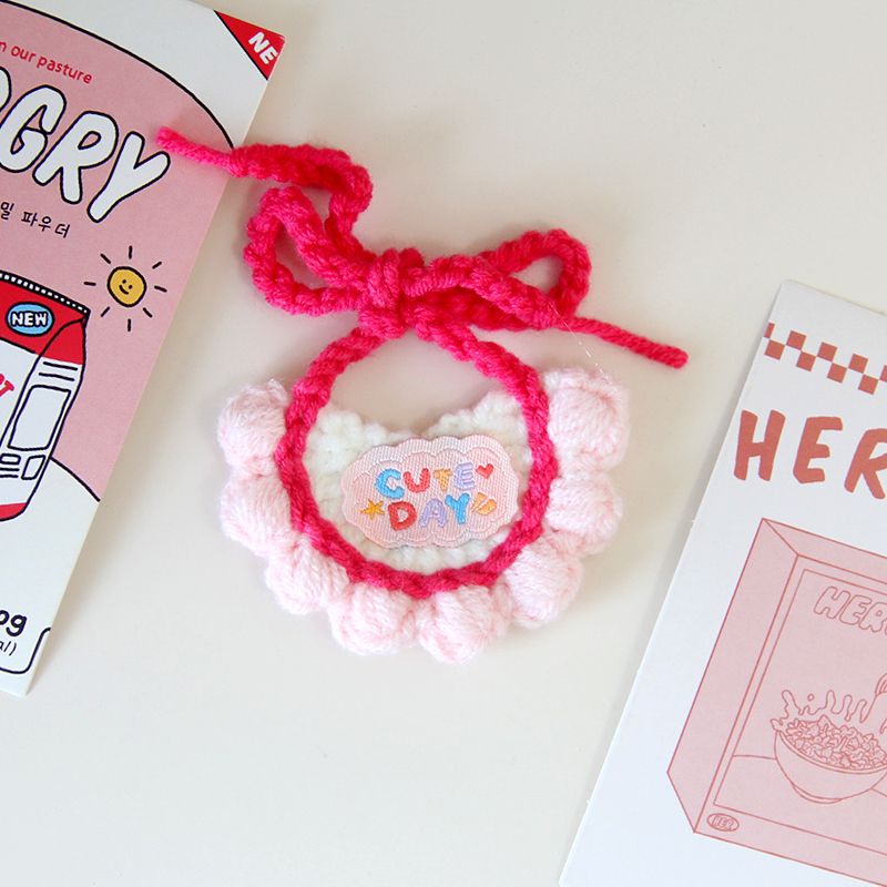 Doll Cloth Snuggle Stitch Drool Bib For Labubu - 060