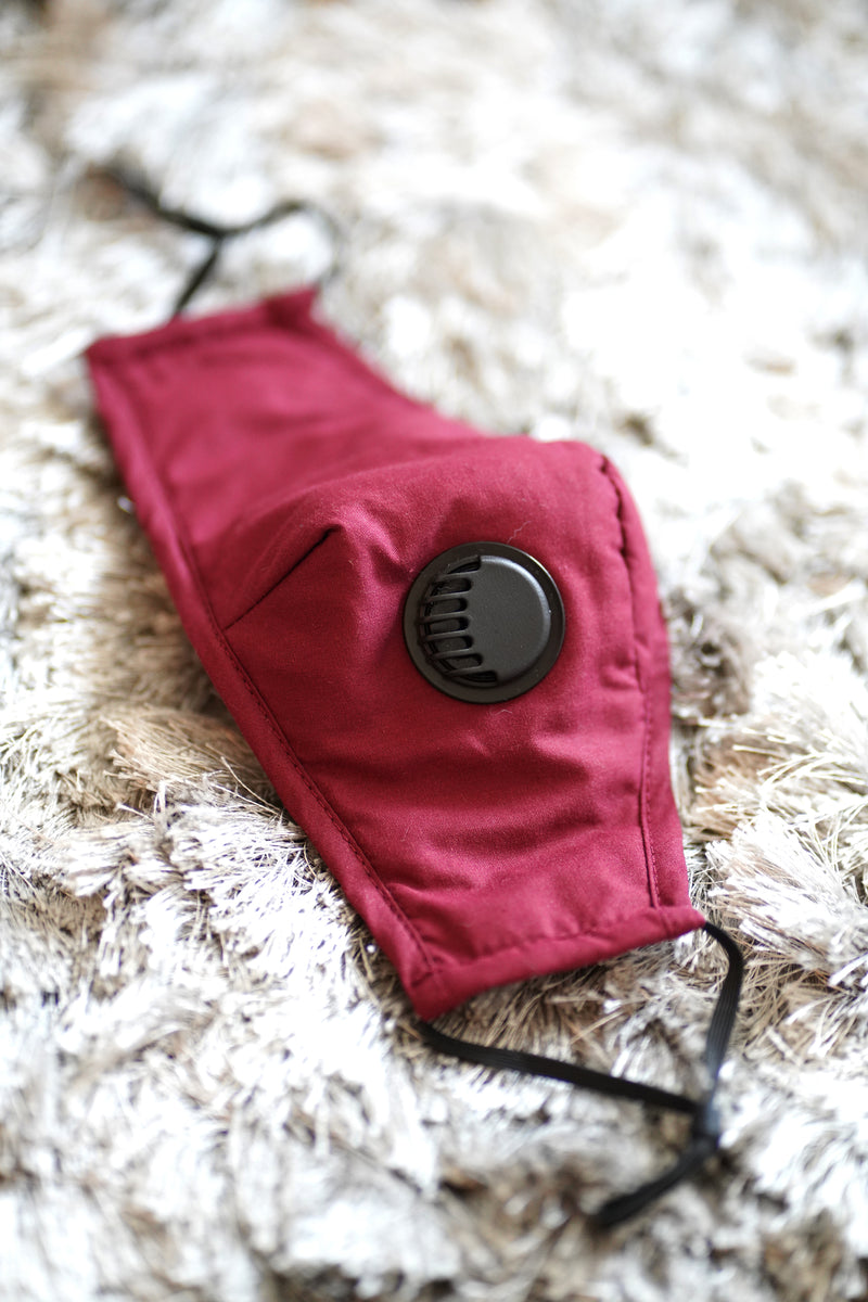 Waterproof Anti Dust Mask with Disposable Mask Filter - Red