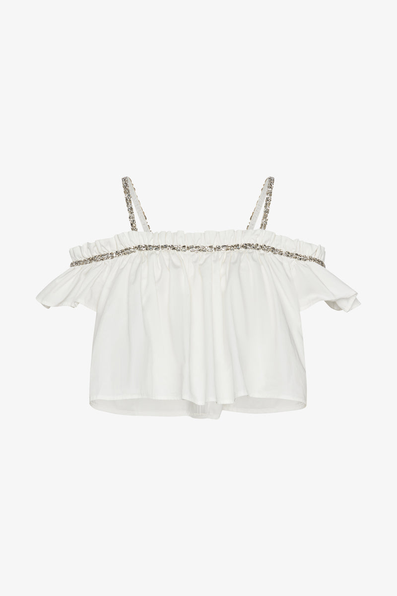 Embellished Off Shoulder Top