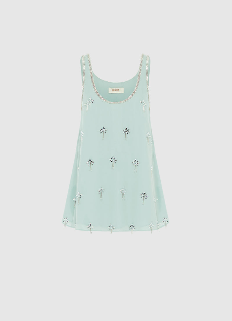 Helaine Embellished Top - Pistachio