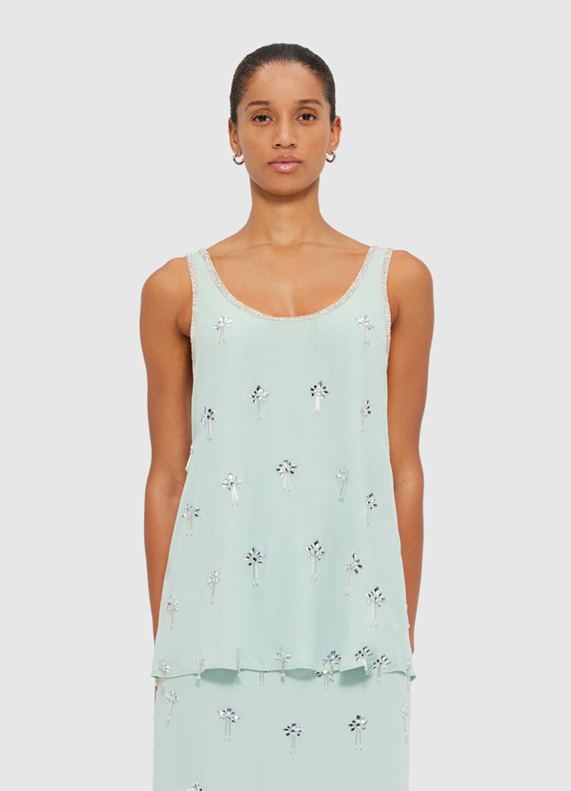 Helaine Embellished Top - Pistachio