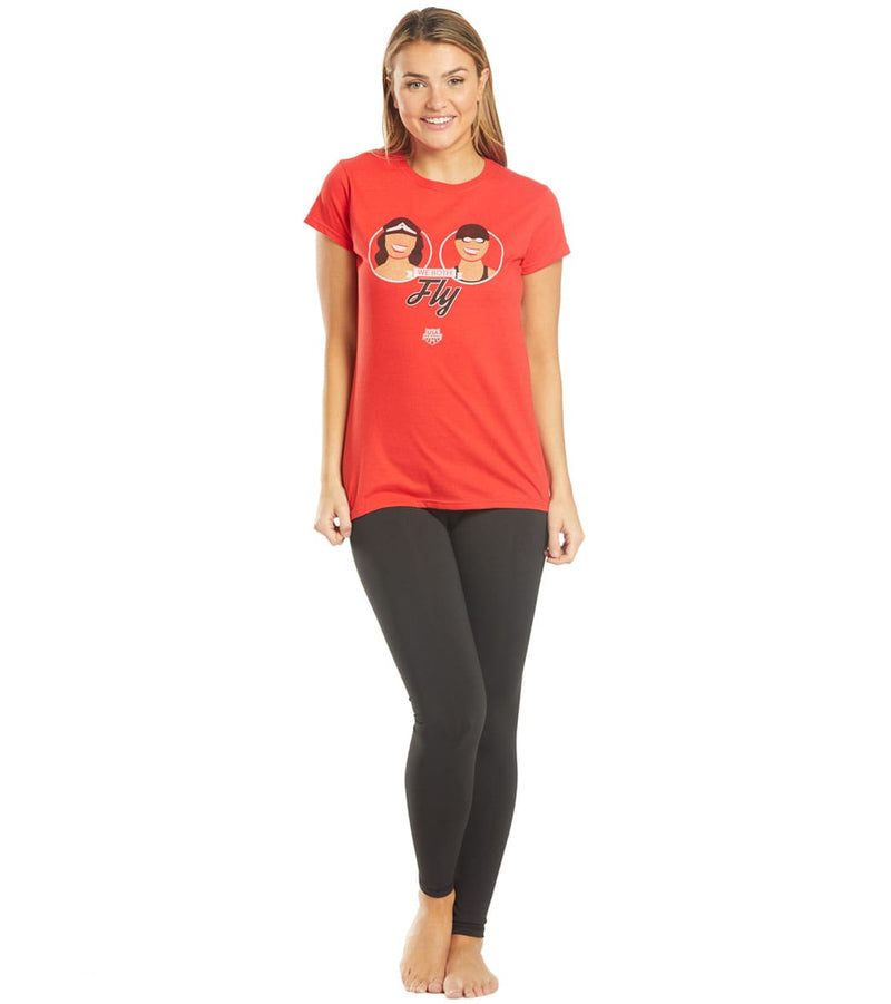 USA Swimming Women's We Both Fly Crew Neck T-Shirt