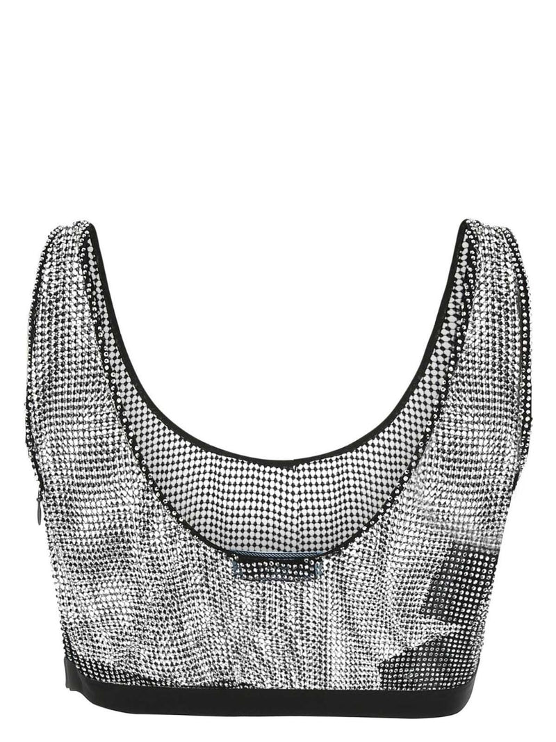 EMBELLISHED POLYESTER BLEND TOP