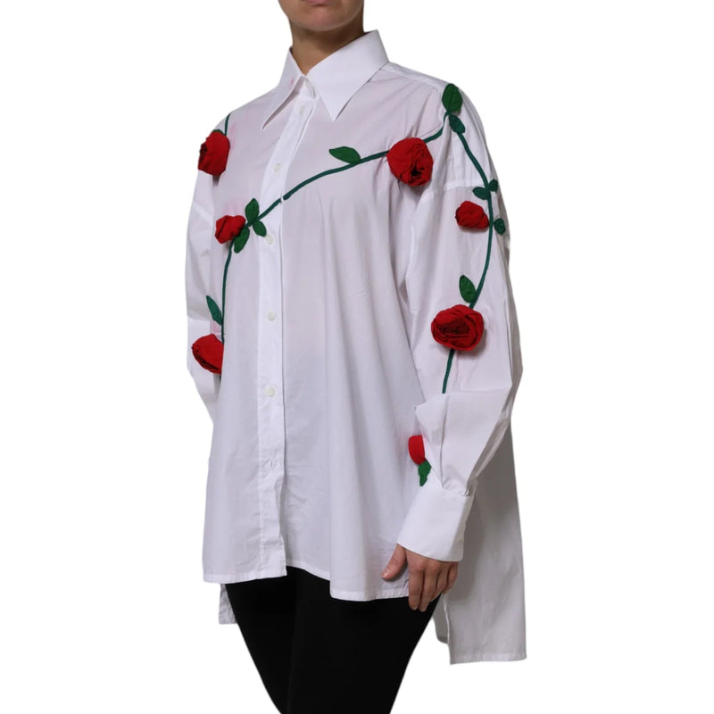 Dolce Gabbana Long Sleeves Embellished Top