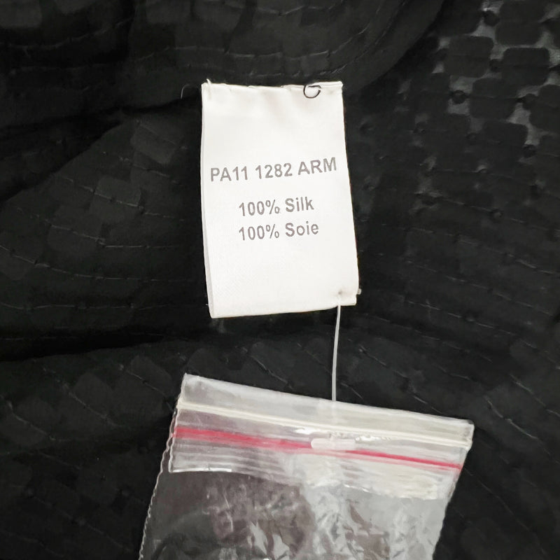 NEW Parker Carson Combo Silk Chiffon Sequin Embellished Black Tank Top Blouse M