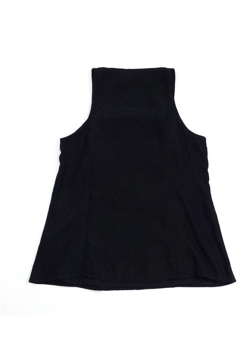 Nanette Lepore - Black Silk Embellished Tank Sz 4