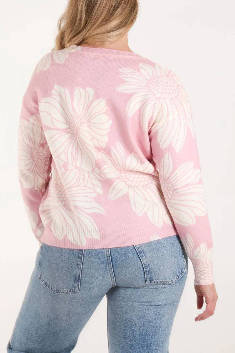 Susie Embellished Flower Jumper