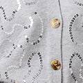 Sequin Embellished Cropped Cardigan