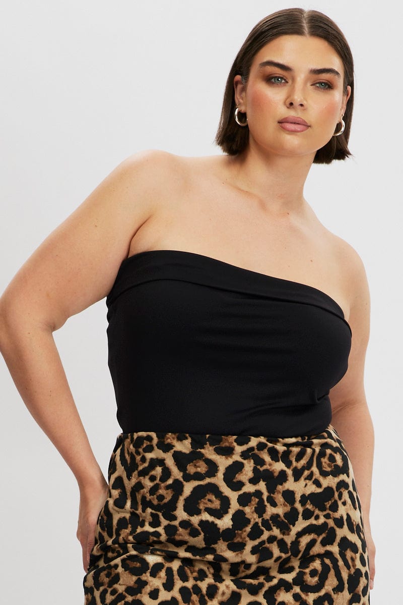 Black Bandeau Top Supersoft