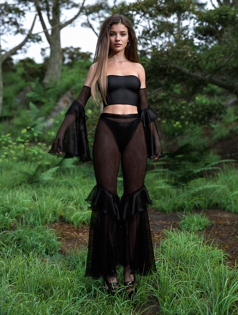 Just Black Bandeau Top