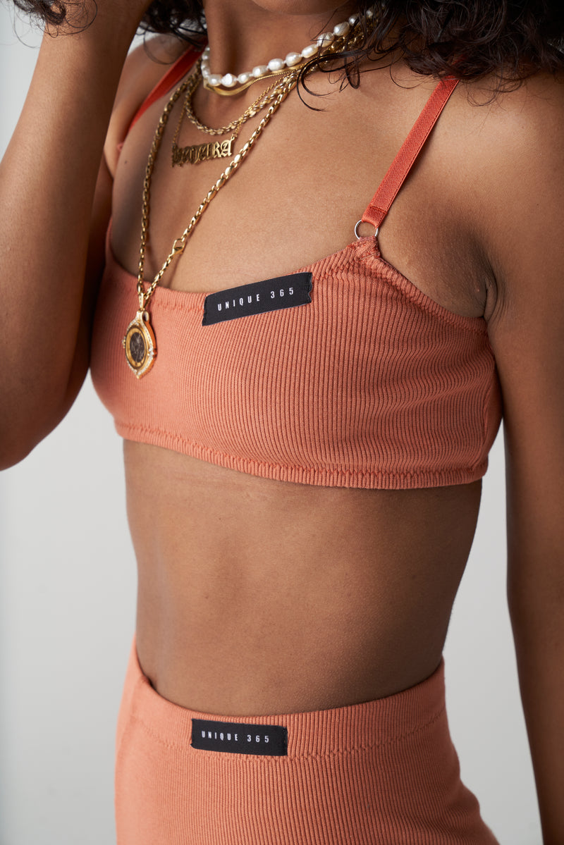 Terracotta Bandeau Top