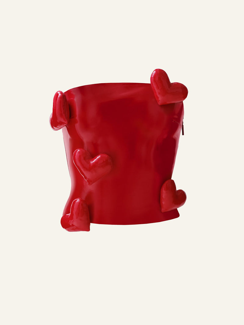 Love Killa bandeau in Red patent