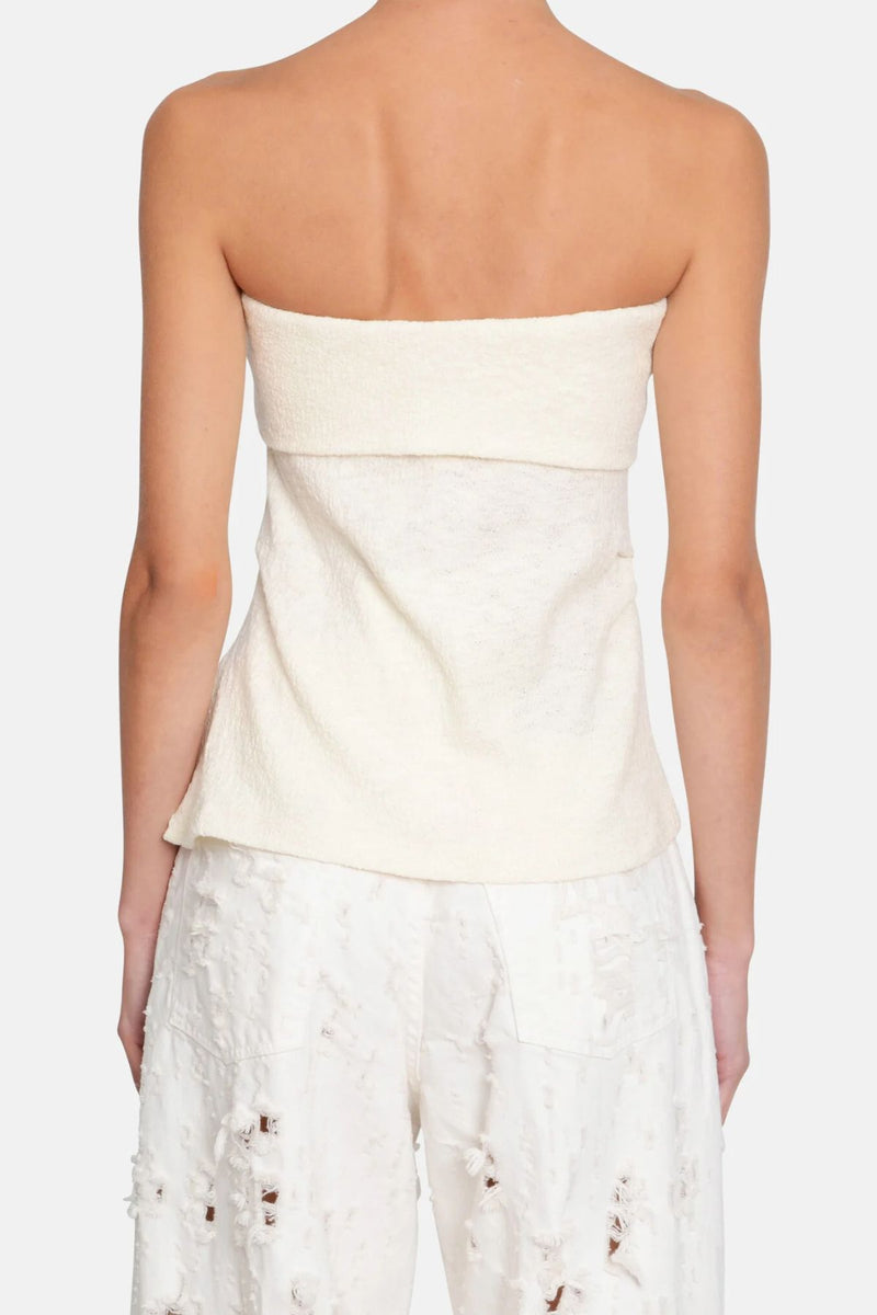 Boucle Jersey Bandeau Top - Dune
