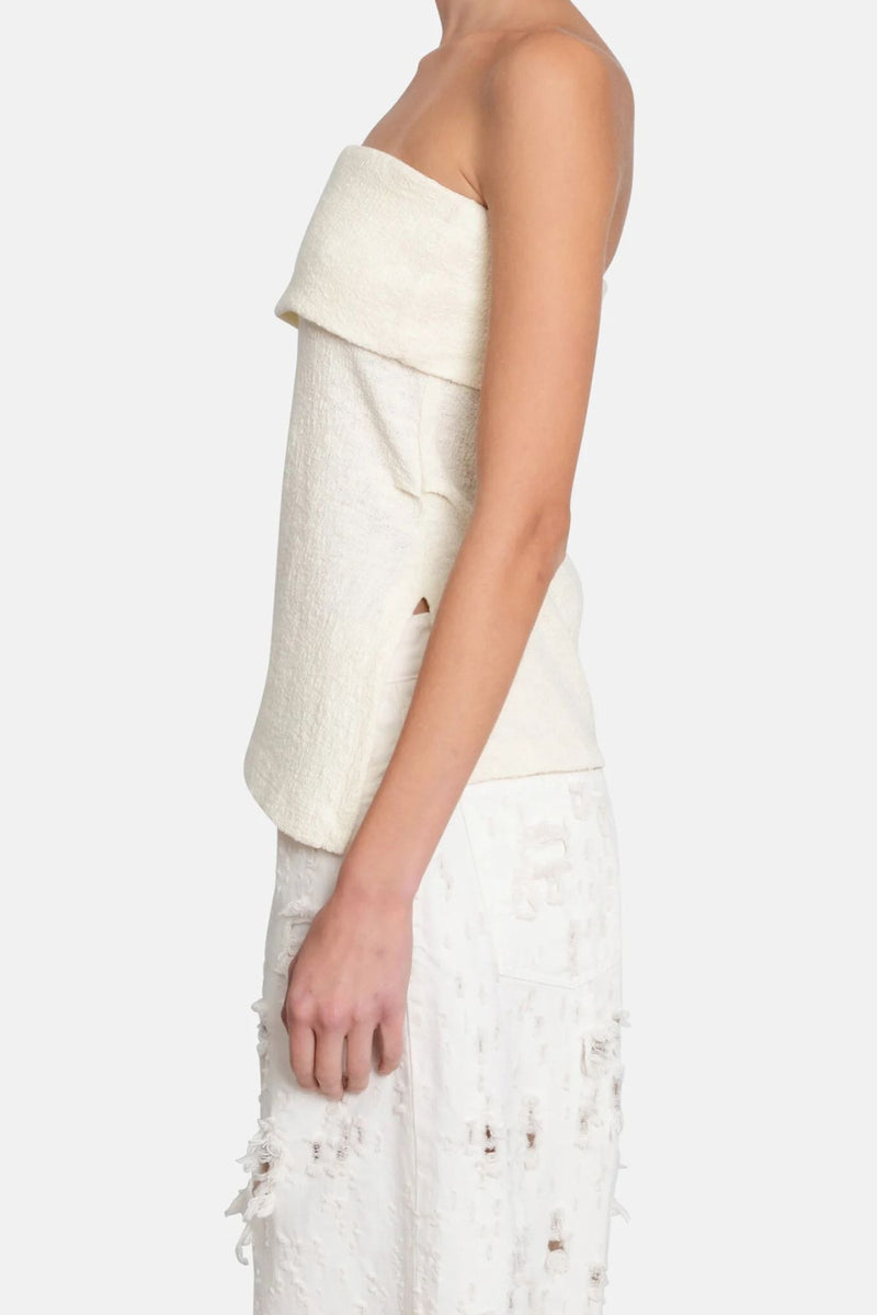 Boucle Jersey Bandeau Top - Dune