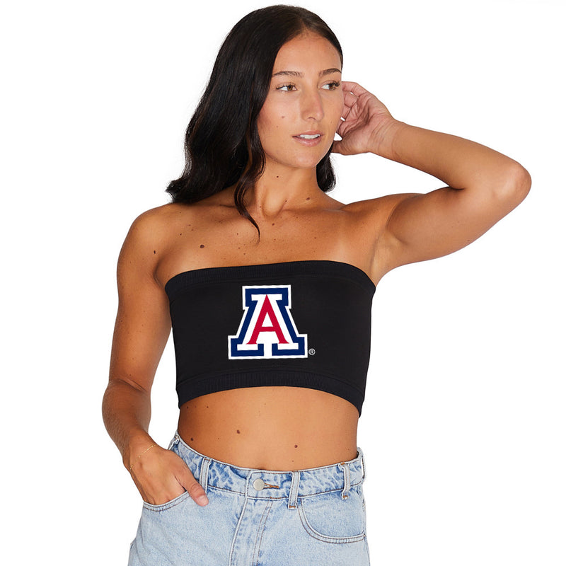University of Arizona Black Bandeau Top