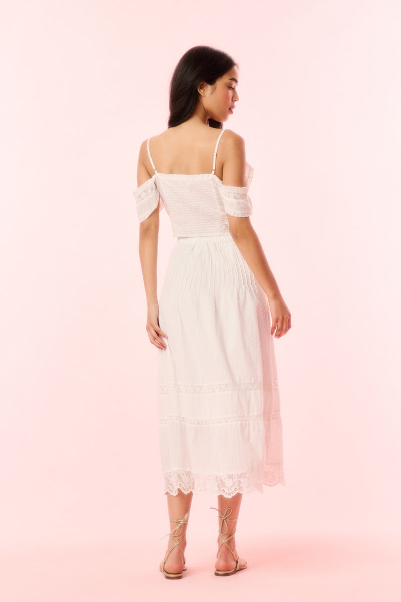 Jenae Cotton Off-The-Shoulder Crop Top