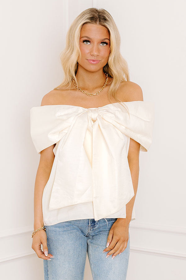 Caught Your Attention Off Shoulder Top