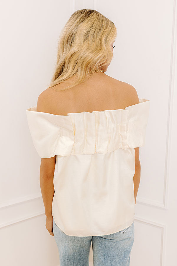 Caught Your Attention Off Shoulder Top