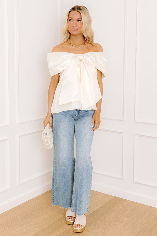 Caught Your Attention Off Shoulder Top
