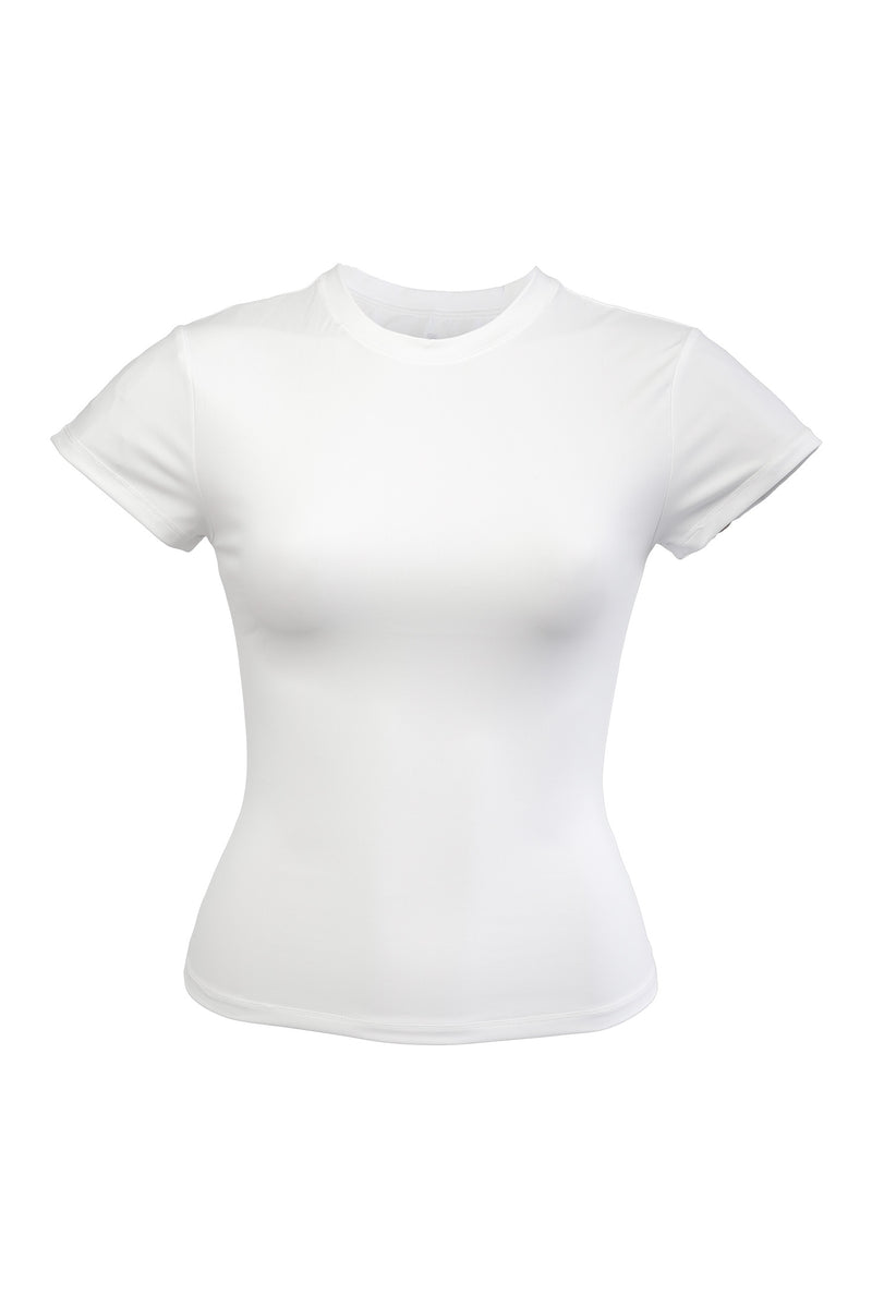 Stretch Fitted Tee - White