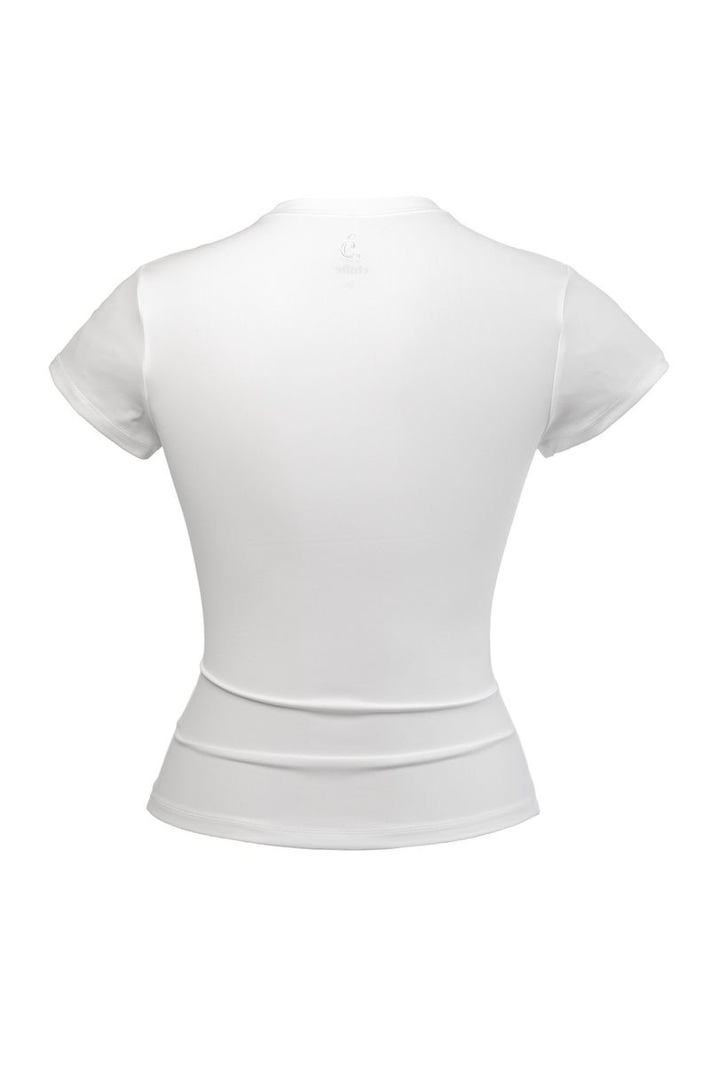 Stretch Fitted Tee - White