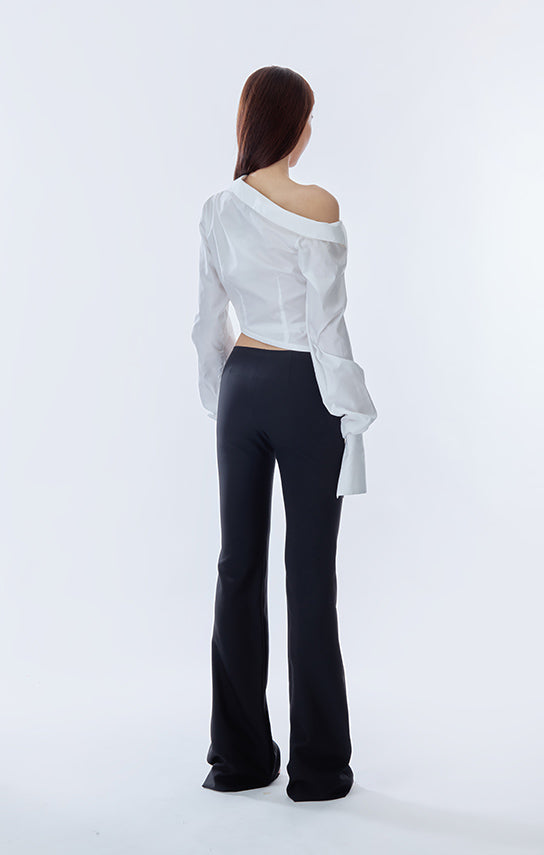 Off shoulder  Cropped Shirt