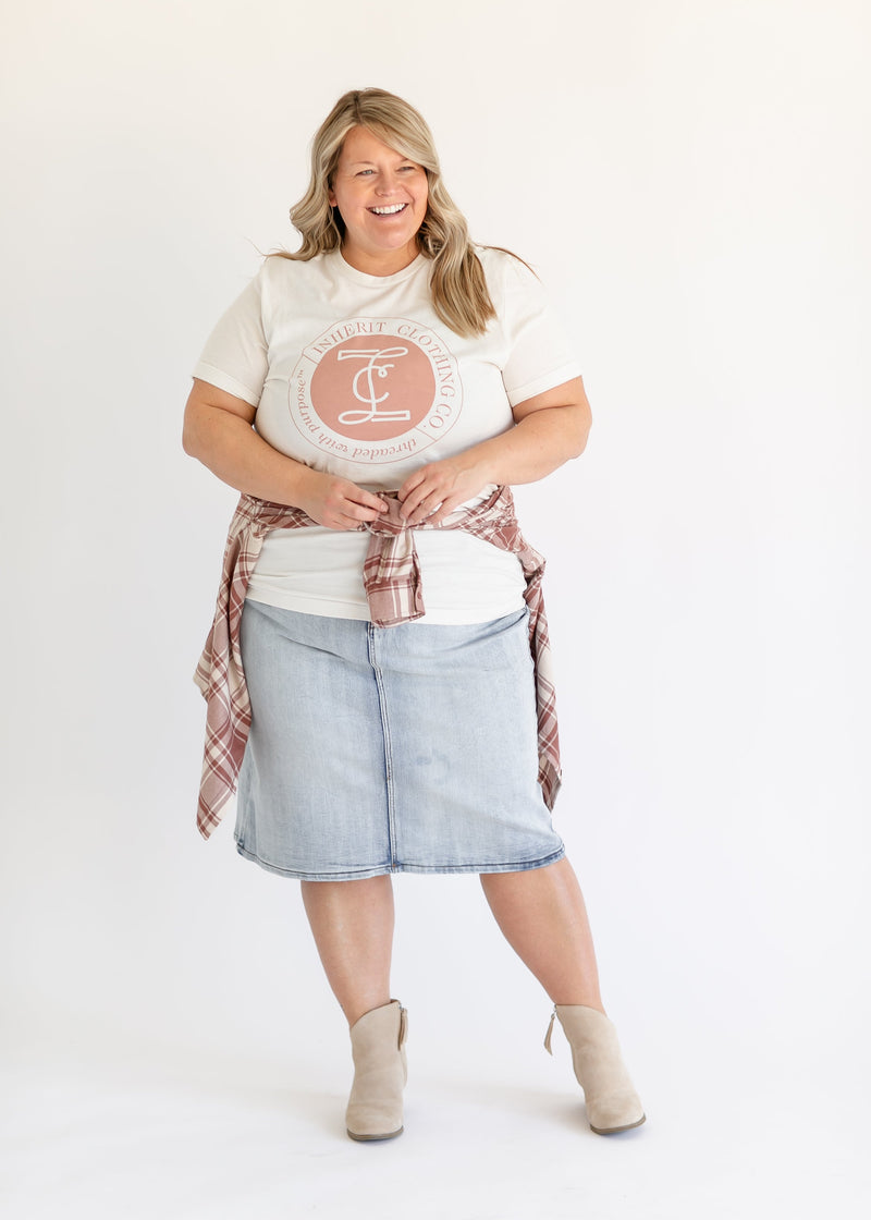 Inherit Logo Threaded with Purpose Graphic T-shirt - FINAL SALE