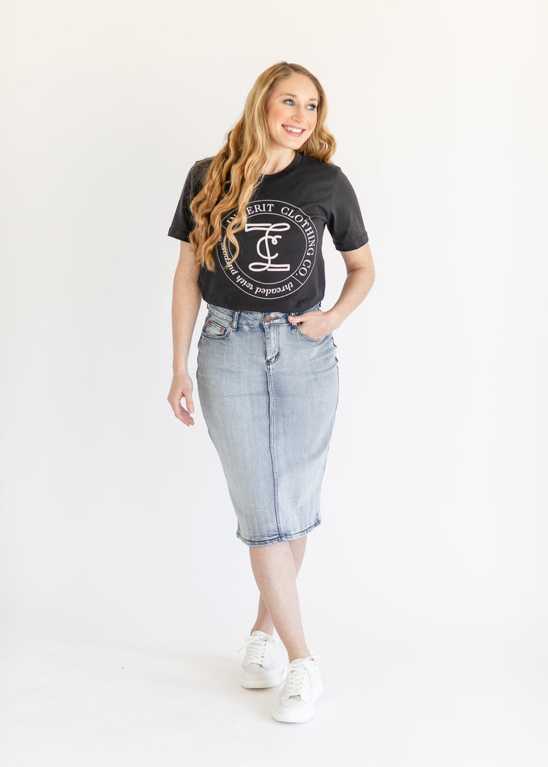 Inherit Logo Threaded with Purpose Graphic T-shirt - FINAL SALE