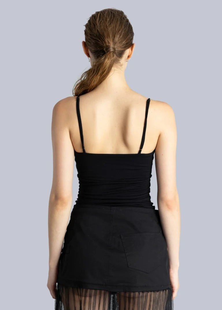 Esthé - Twisted Cut-Out Top - Black