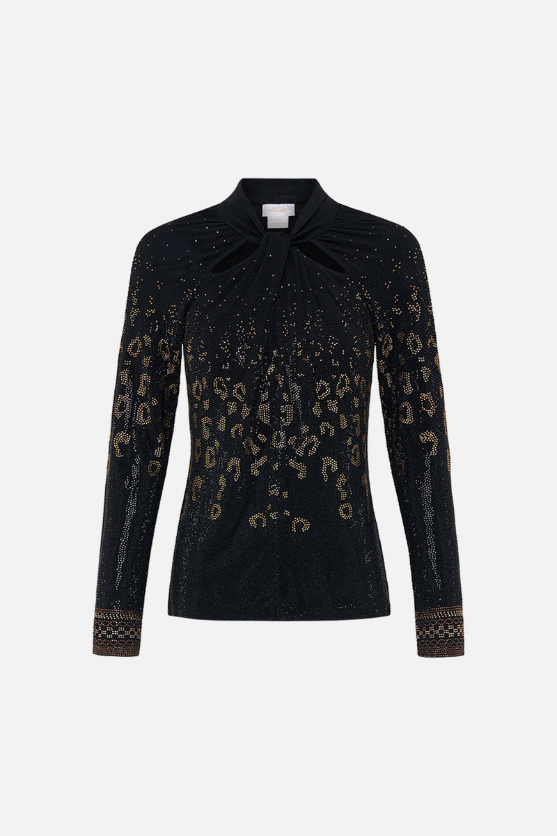 CUT OUT JERSEY TOP MOSAIC MUSE