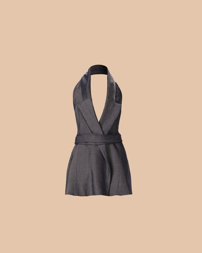 Bekaa Denim Backless Top