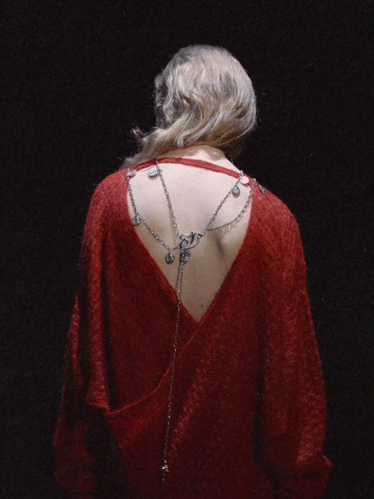Backless Mohair Knit Top