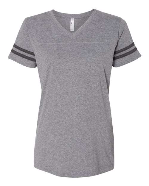 LAT Women's Football V-Neck Fine Jersey T-Shirt