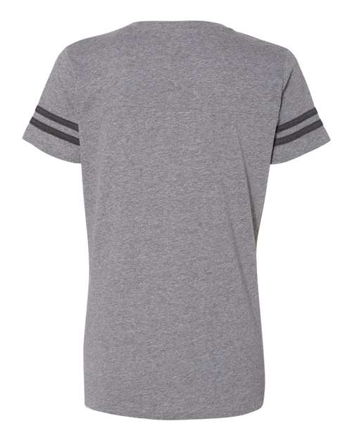 LAT Women's Football V-Neck Fine Jersey T-Shirt