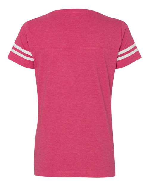 LAT Women's Football V-Neck Fine Jersey T-Shirt