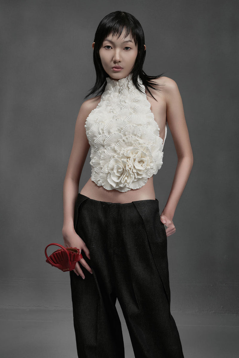Chub Bodycon Backless Chiffon Top