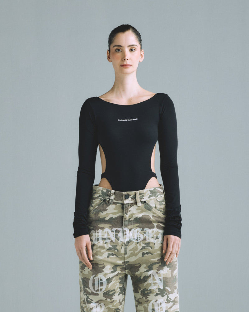 Bascis Undergold Studio Backless Long Sleeve Body Black