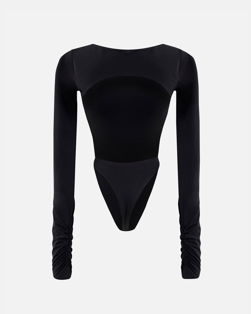 Bascis Undergold Studio Backless Long Sleeve Body Black