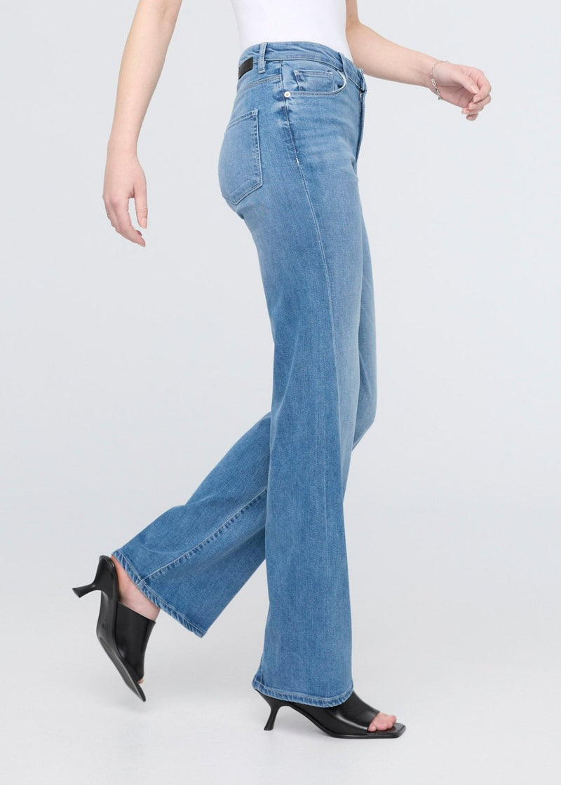 No Sweat Denim High Rise Wide Leg - Pacific