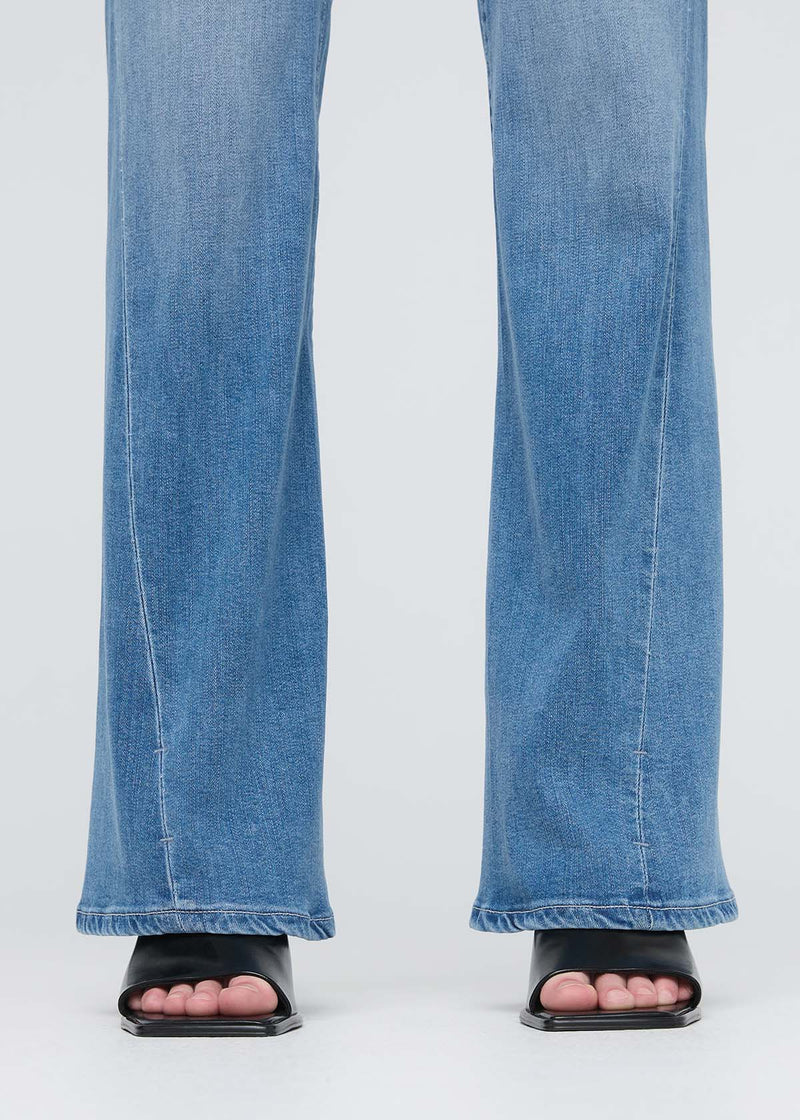 No Sweat Denim High Rise Wide Leg - Pacific