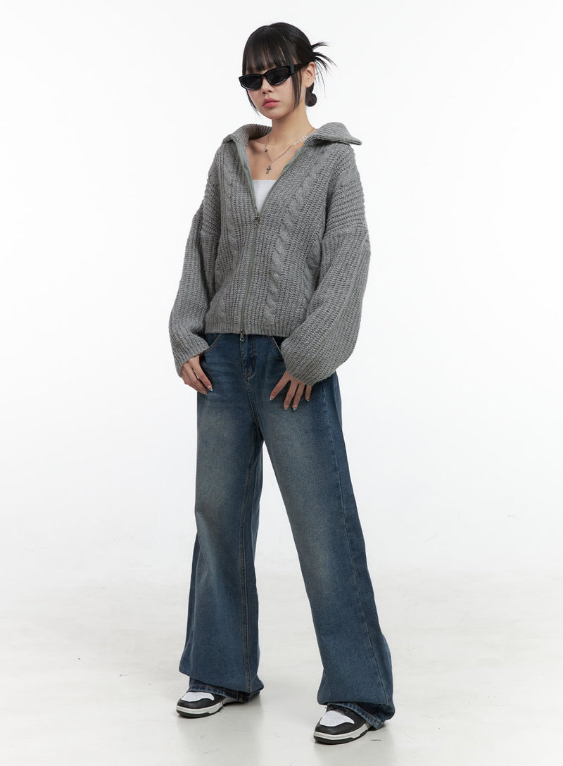 Goldie Washed Denim Baggy Jeans OS410