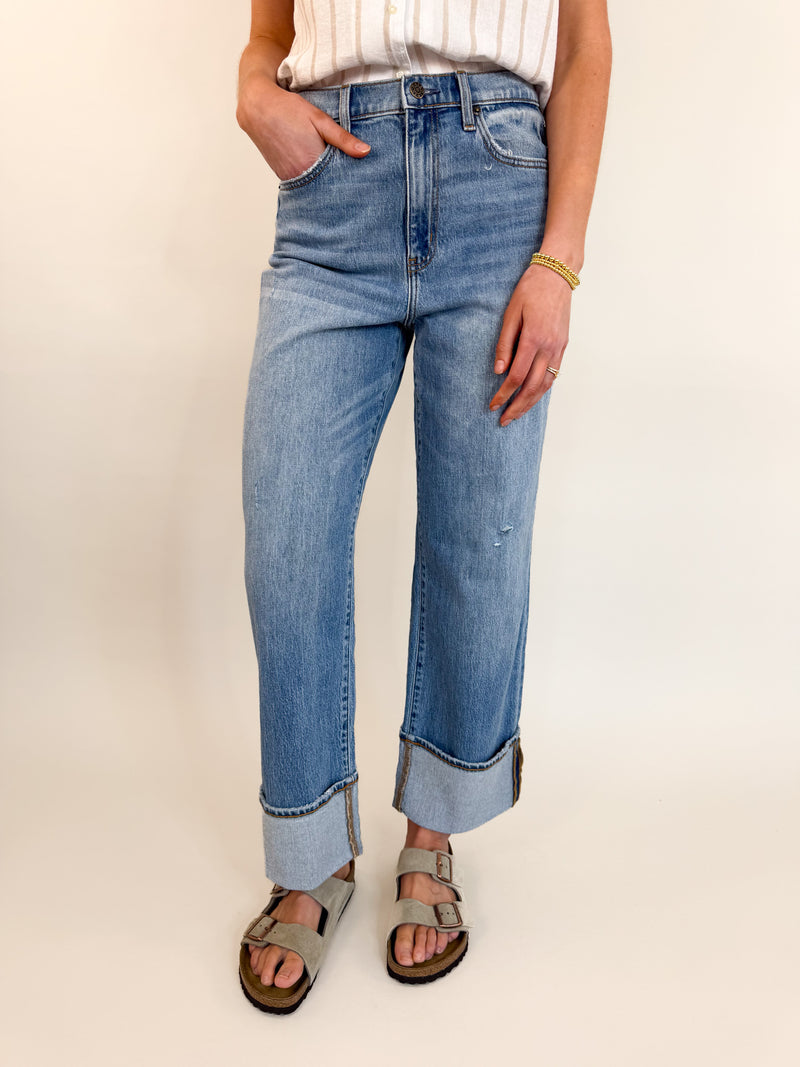 Eastside Wide Leg Cuff Denim