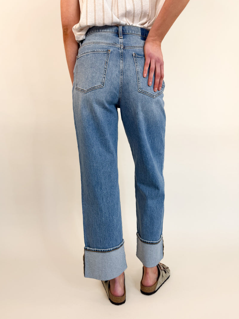 Eastside Wide Leg Cuff Denim